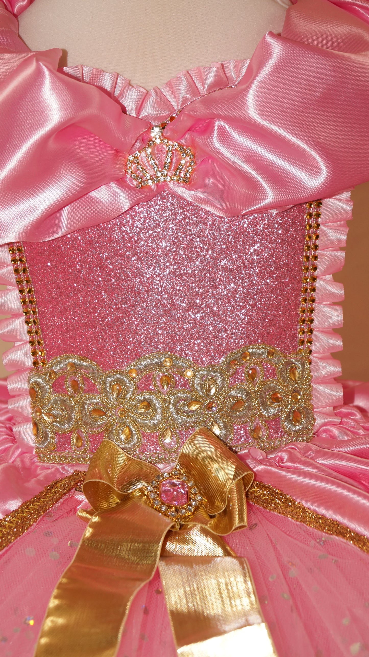 Disney Princess Pink and Gold Cinderella Tutu Dress