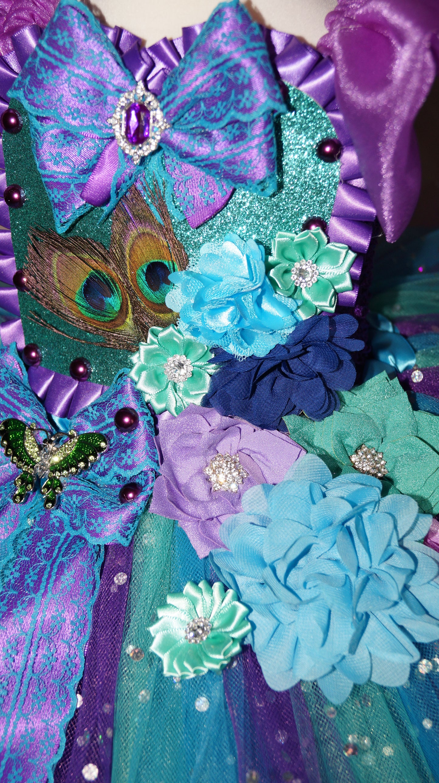 Peacock Flower Fairy Tutu Dress