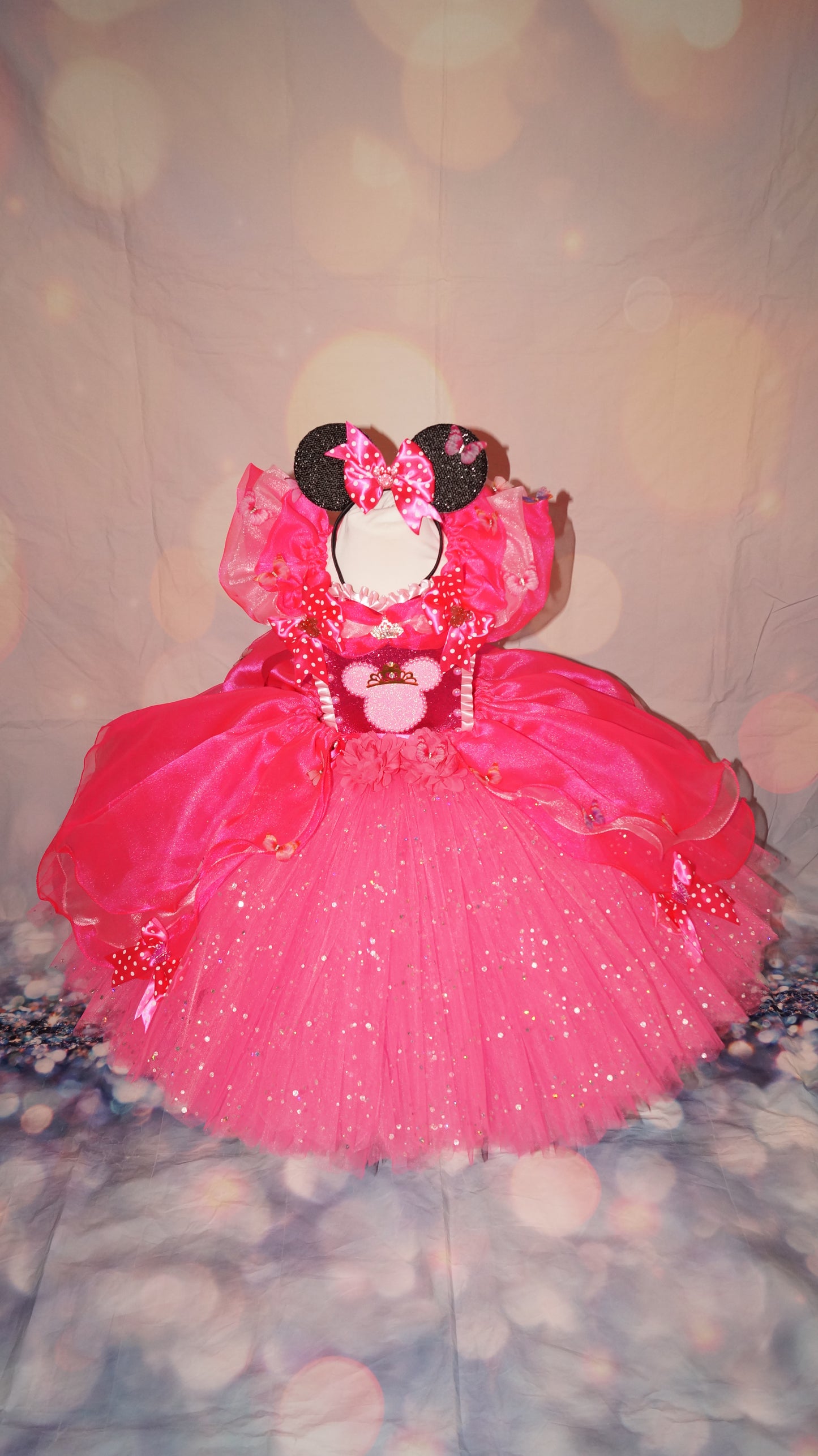 Disney Minnie Mouse Bright Pink Tutu Dress