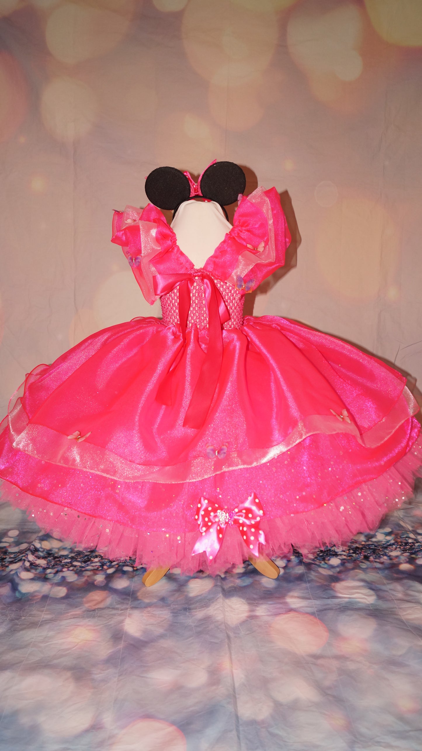 Disney Minnie Mouse Bright Pink Tutu Dress