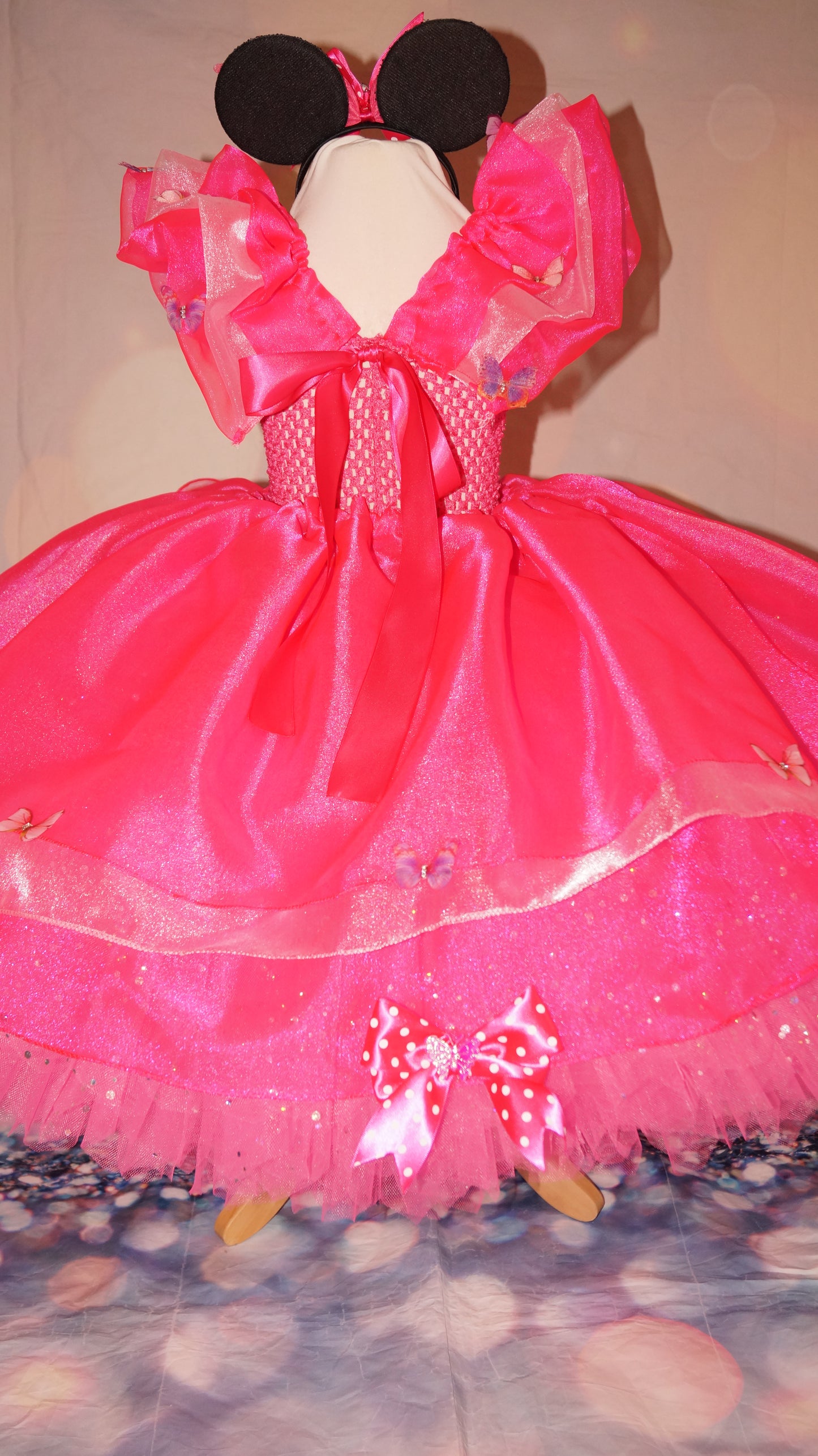 Disney Minnie Mouse Bright Pink Tutu Dress