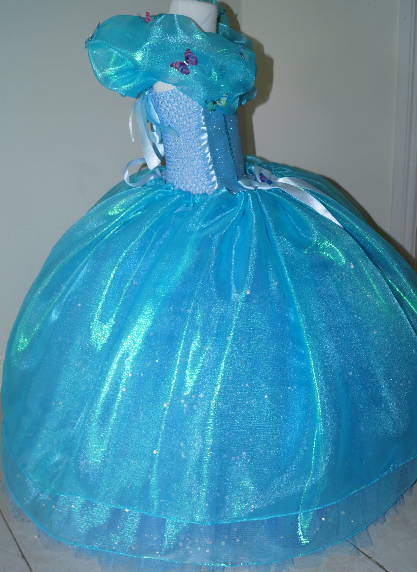 Disney Princess Cinderella Sparkle Butterfly Tutu Dress