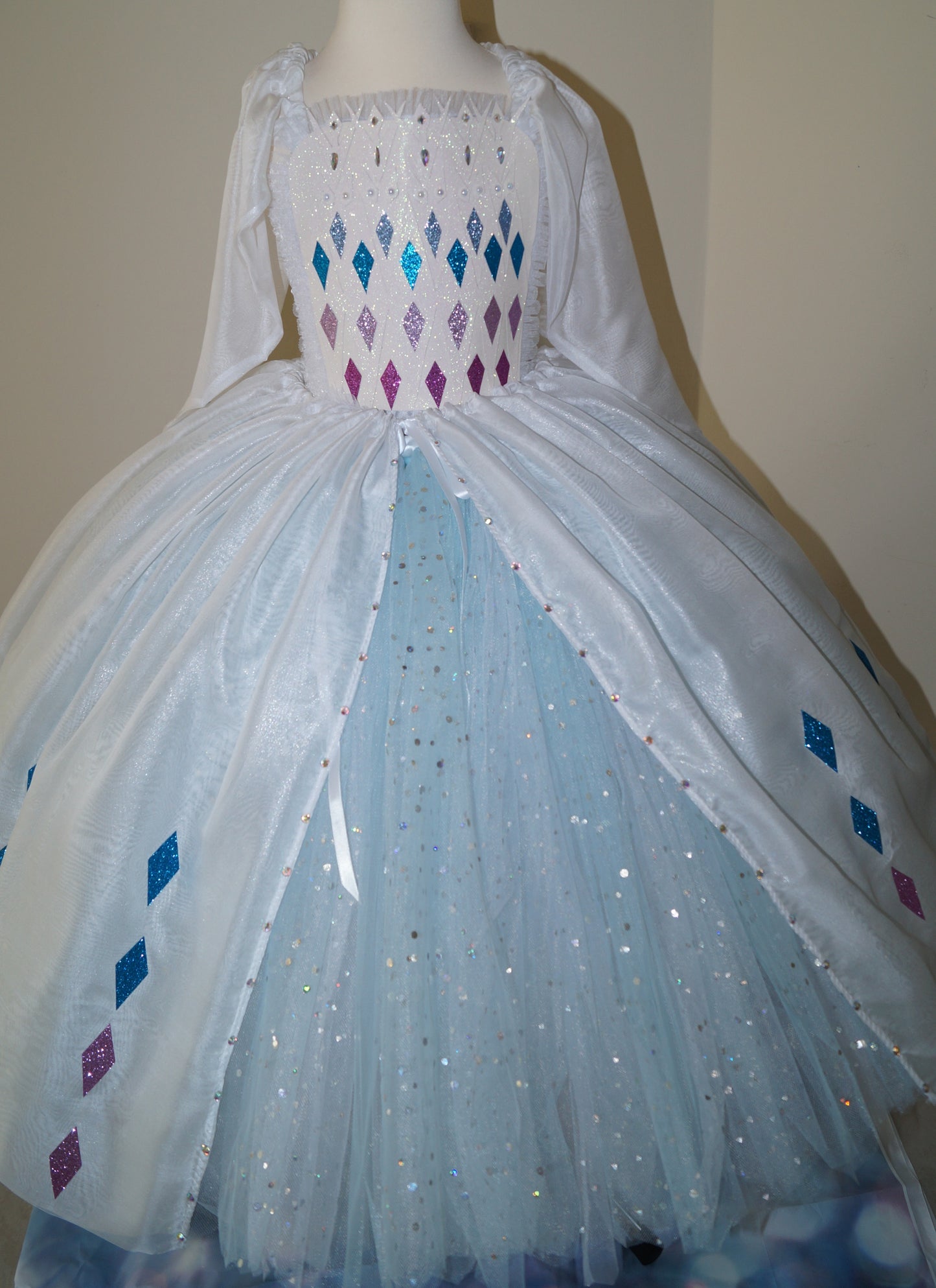 Disney Princess Queen Elsa White Frozen 2 Inspired Tutu Dress