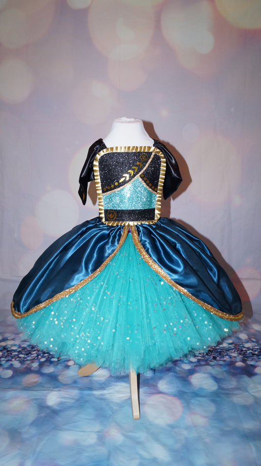 Disney Princess Anna Coronation Dress Frozen 2 Inspired Tutu Dress