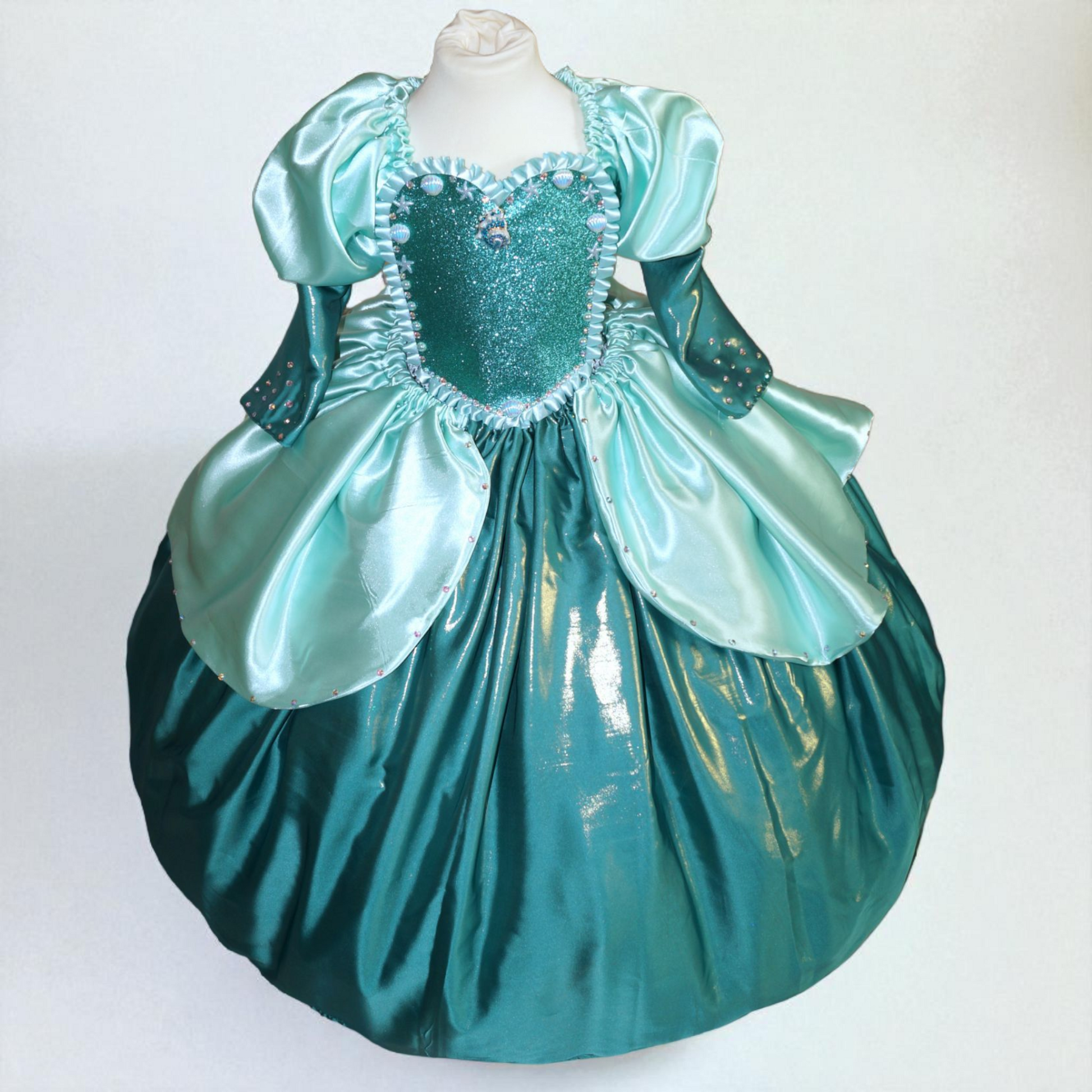 ariel little mermaid green dress Adult Princess Little Mermaid Princess Ariel Green Fancy Dress Cosplay Costume