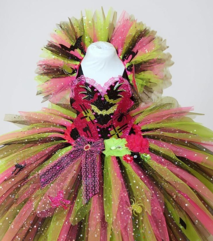 Pink and Green Halloween Witch Tutu Dress EverAfterTutuCo Pink and Green Halloween Witch Tutu Dress EverAfterTutuCo