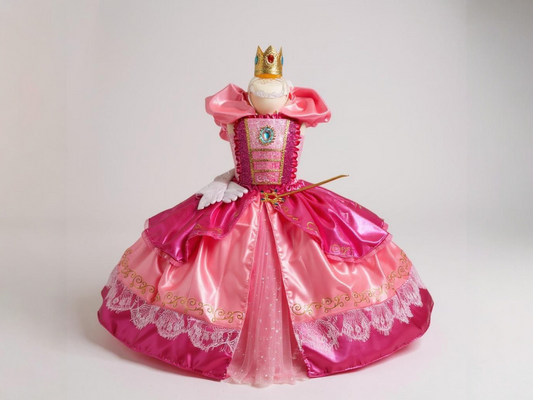 Deluxe Princess Peach Super Mario Inspired Tutu Dress