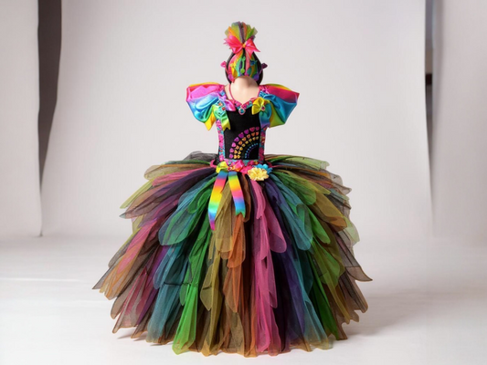 Trolls 2 Rock Poppy Inspired Tutu Dress