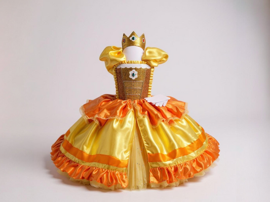 Deluxe Princess Daisy Super Mario Inspired Tutu Dress