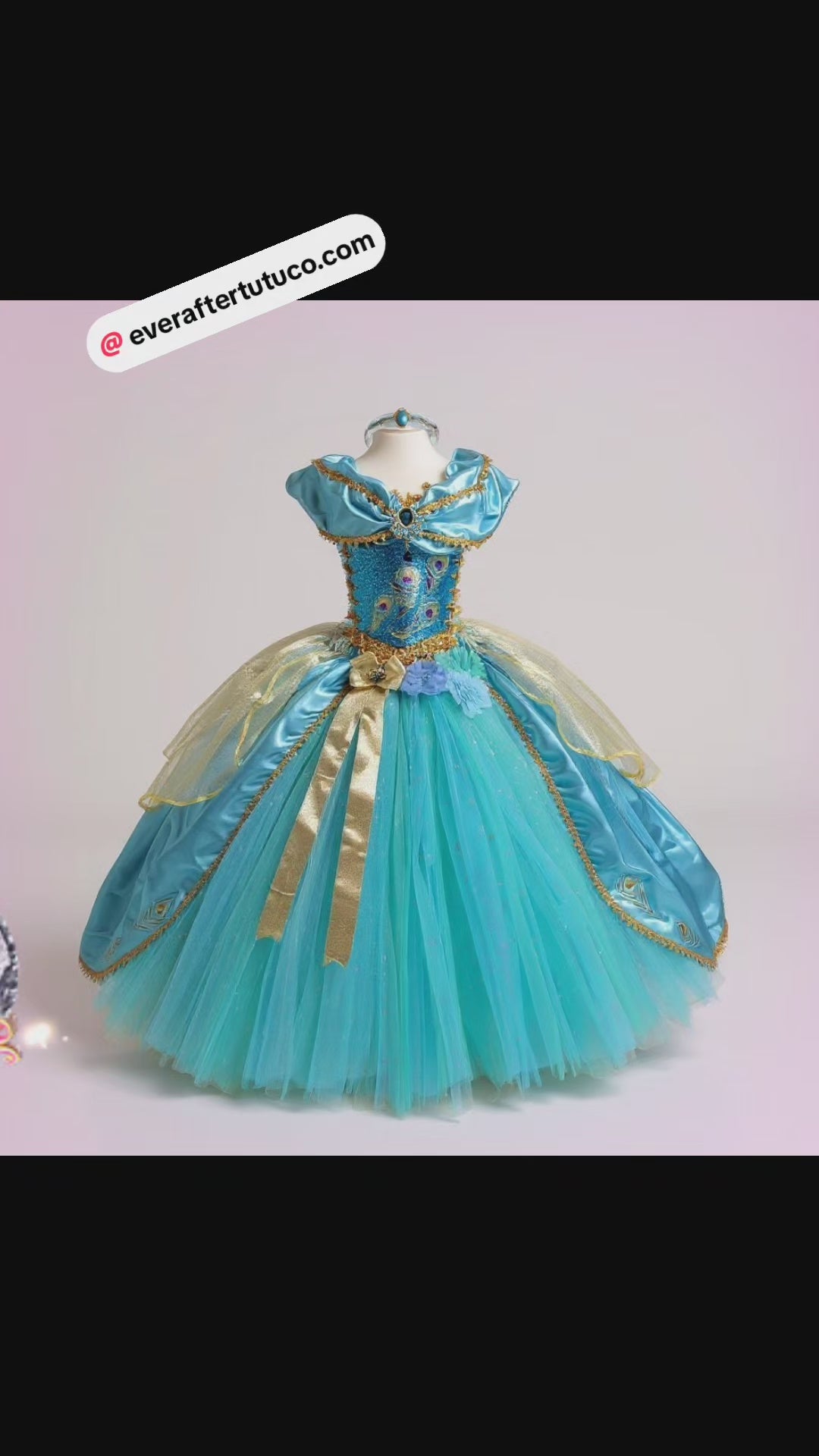 Disney Princess Deluxe Jasmine Aladdin Inspired Tutu Dress