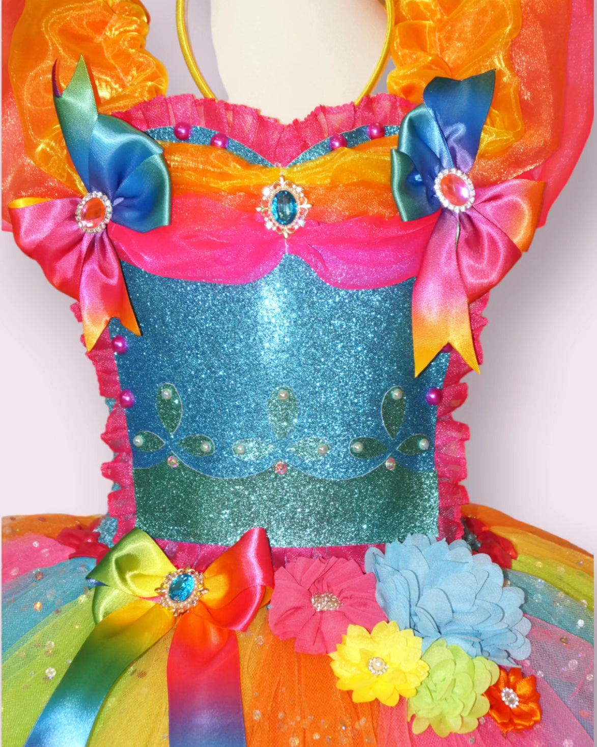 Rainbow Trolls Poppy Tutu Dress