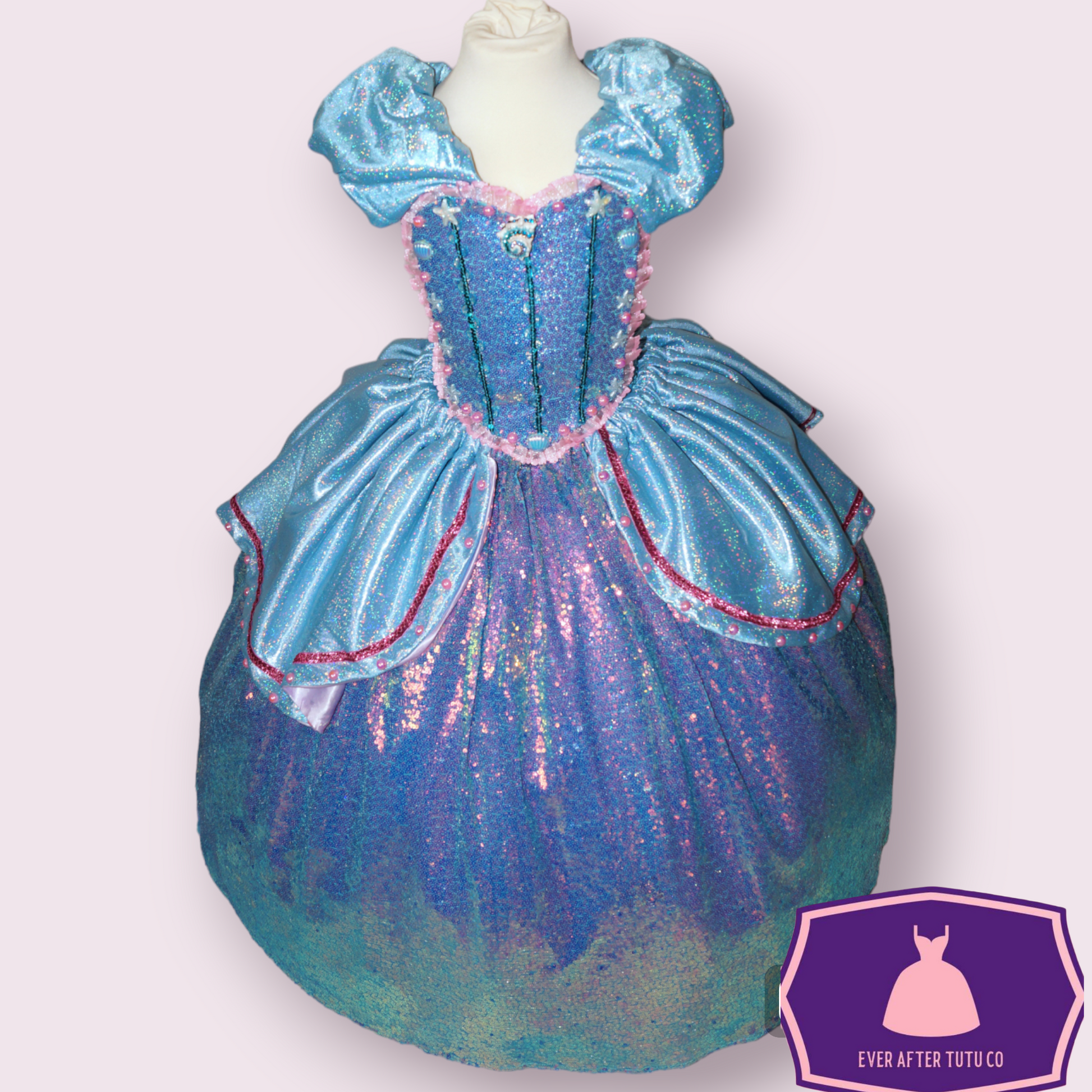 disney princess ariel sparkle dress Deluxe Disney Princess Ariel The Little Mermaid Sequin Ballgown Tutu D – EverAfterTutuCo