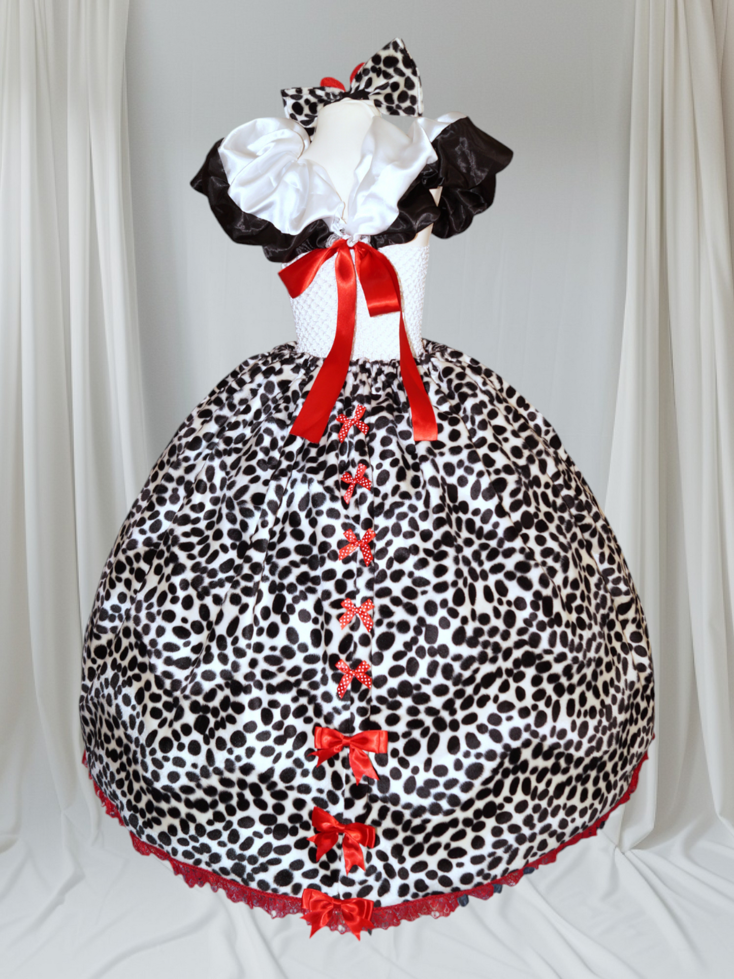 Disney Princess Cruella De Vil Inspired 101 Dalmations Tutu Dress