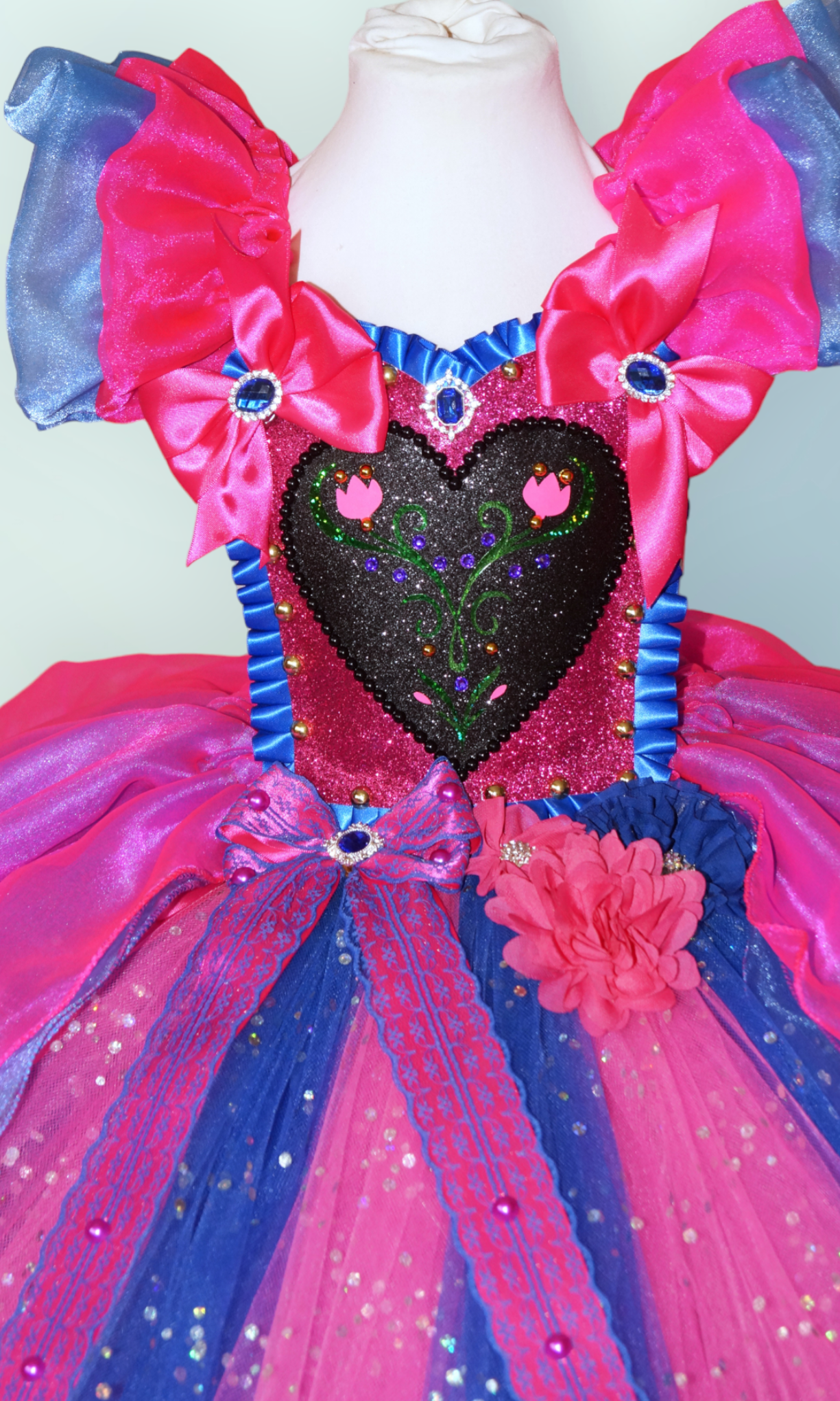 Disney Princess Anna Frozen Inspired Tutu Dress