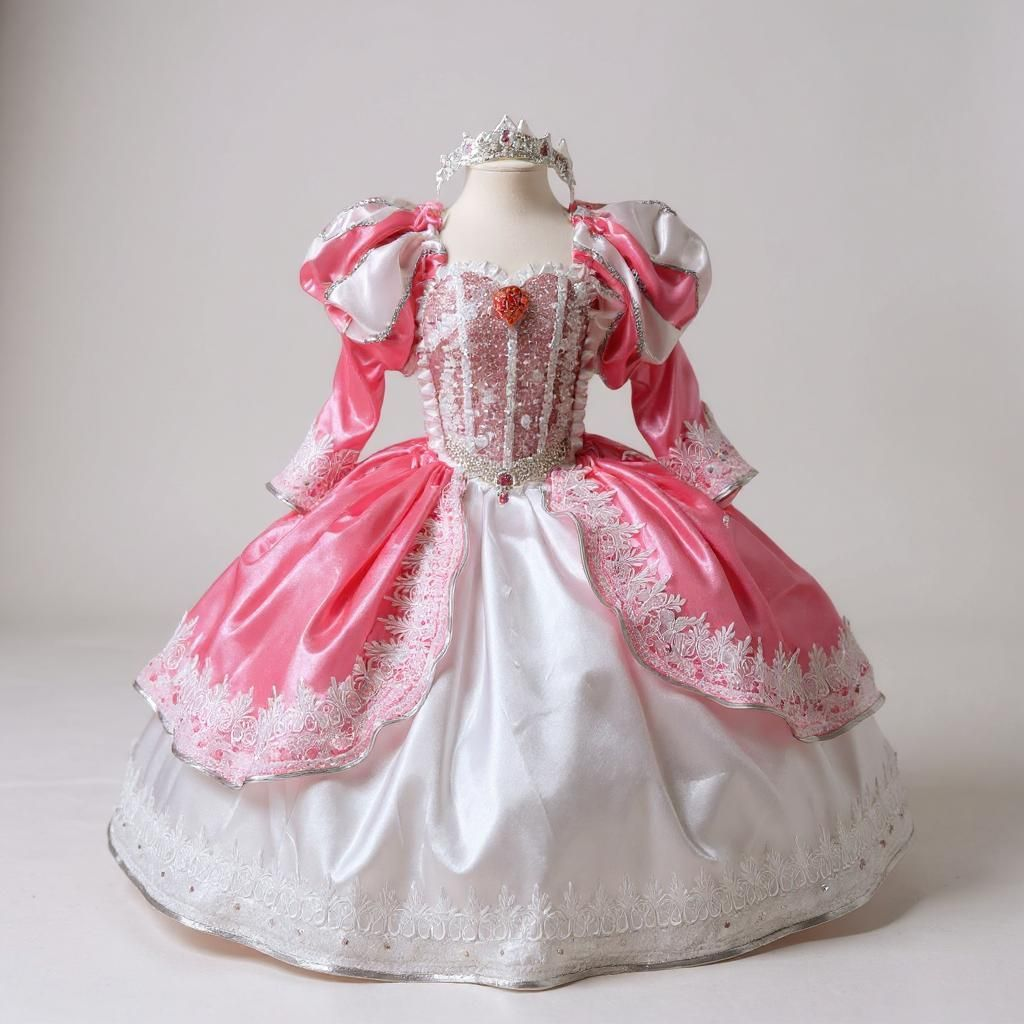 Deluxe Disney Princess Ariel The Little Mermaid Pink Ballgown Tutu Dress