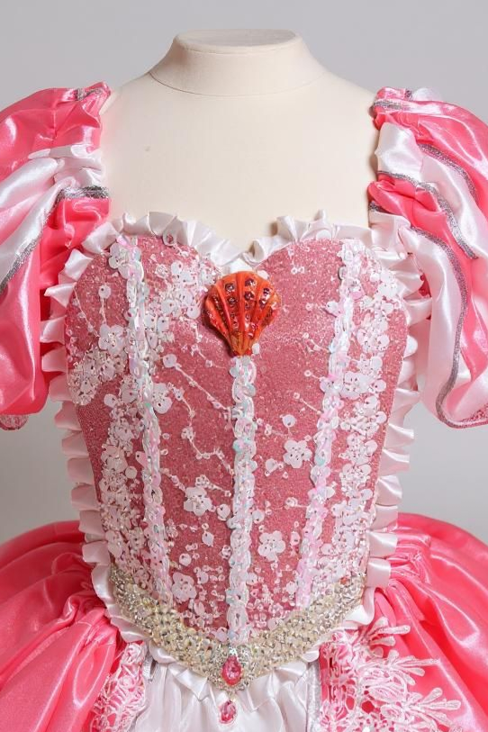 Deluxe Disney Princess Ariel The Little Mermaid Pink Ballgown Tutu Dress
