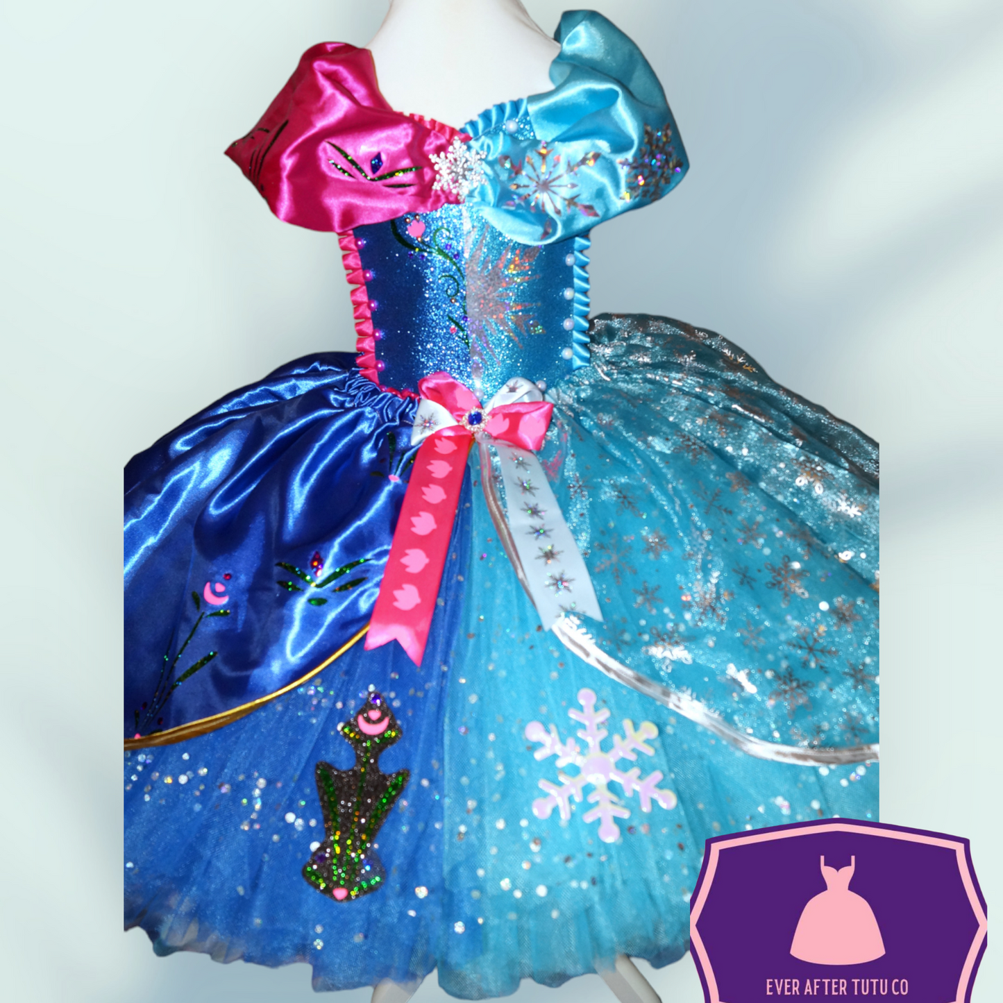Disney Princess Elsa Anna Frozen Inspired Blue Tutu Dress EverAfterTutuCo Disney Princess Elsa Anna Frozen Inspired Blue Tutu Dress EverAfterTutuCo