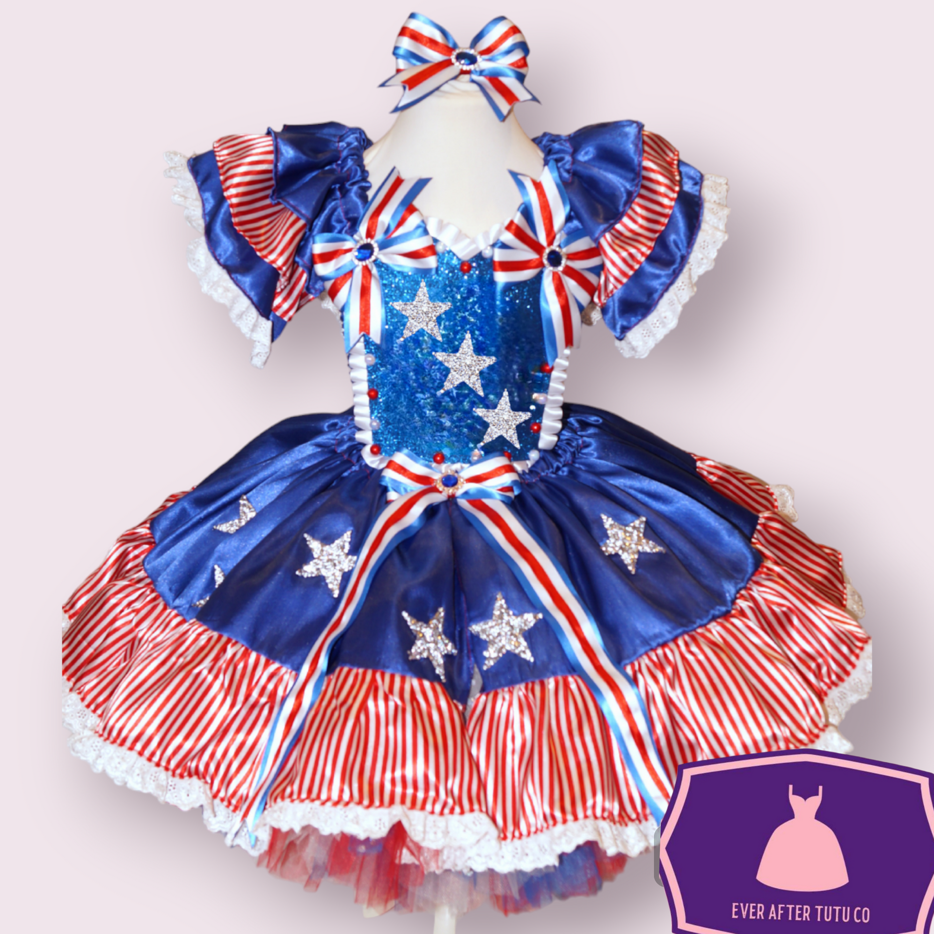 USA American States Flag Patriotic Tutu Dress 4th July Independence Da – EverAfterTutuCo