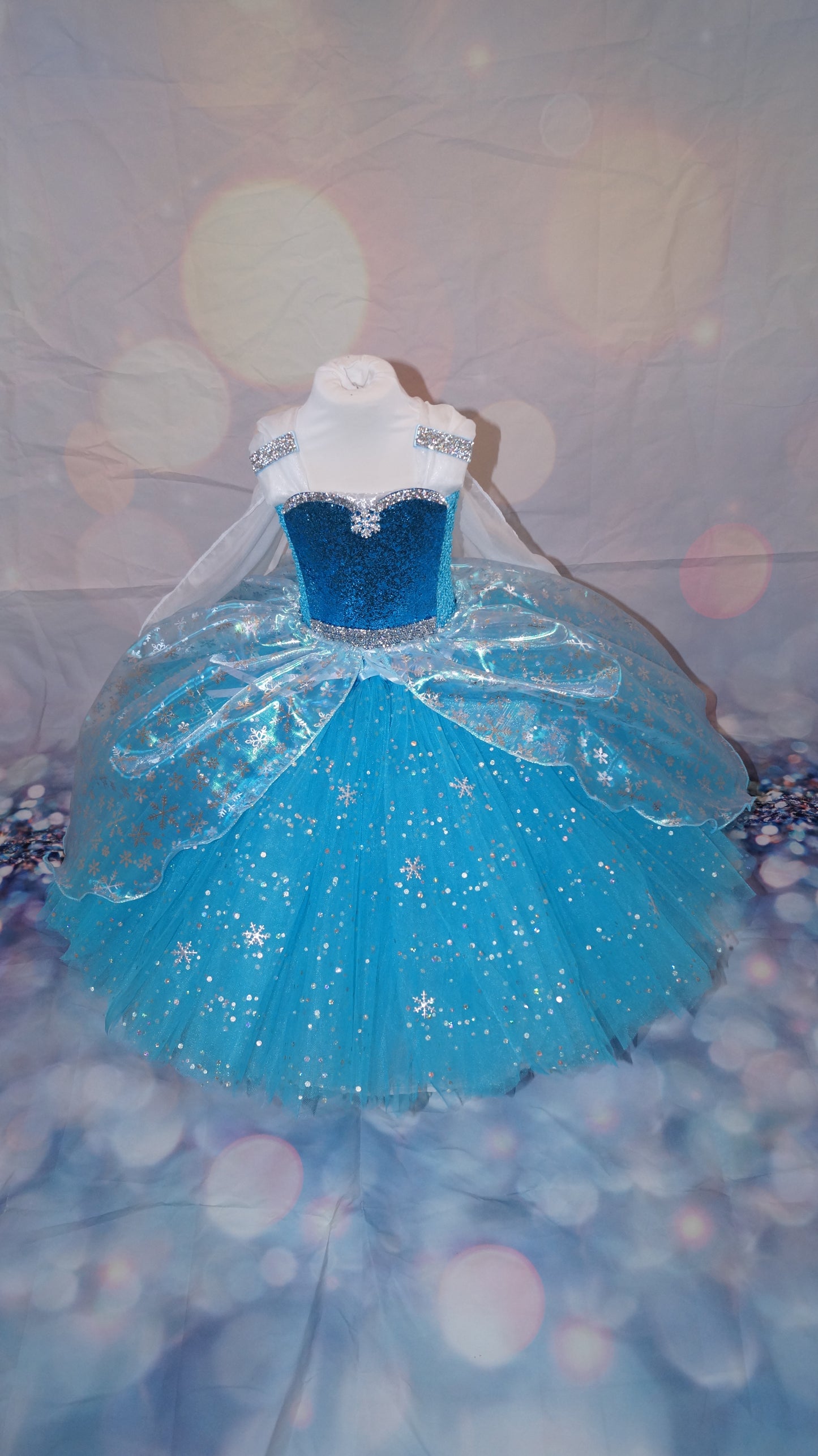 Disney Princess Elsa Frozen Inspired Blue Tutu Dress