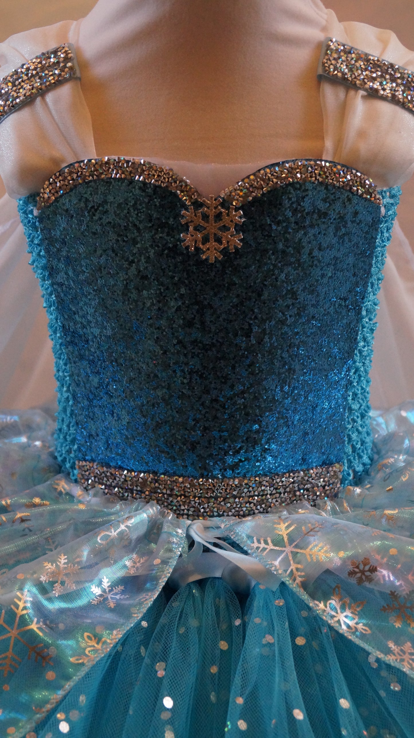 Disney Princess Elsa Frozen Inspired Blue Tutu Dress