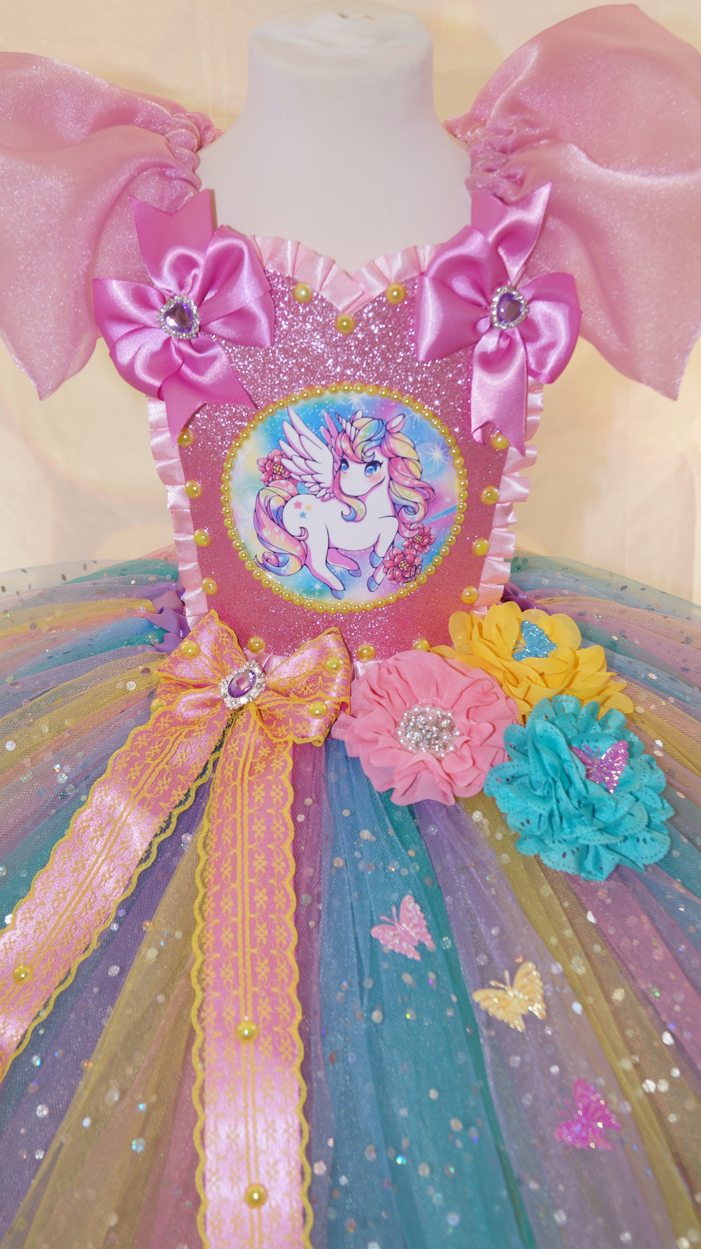 Rainbow Unicorn Tutu Dress