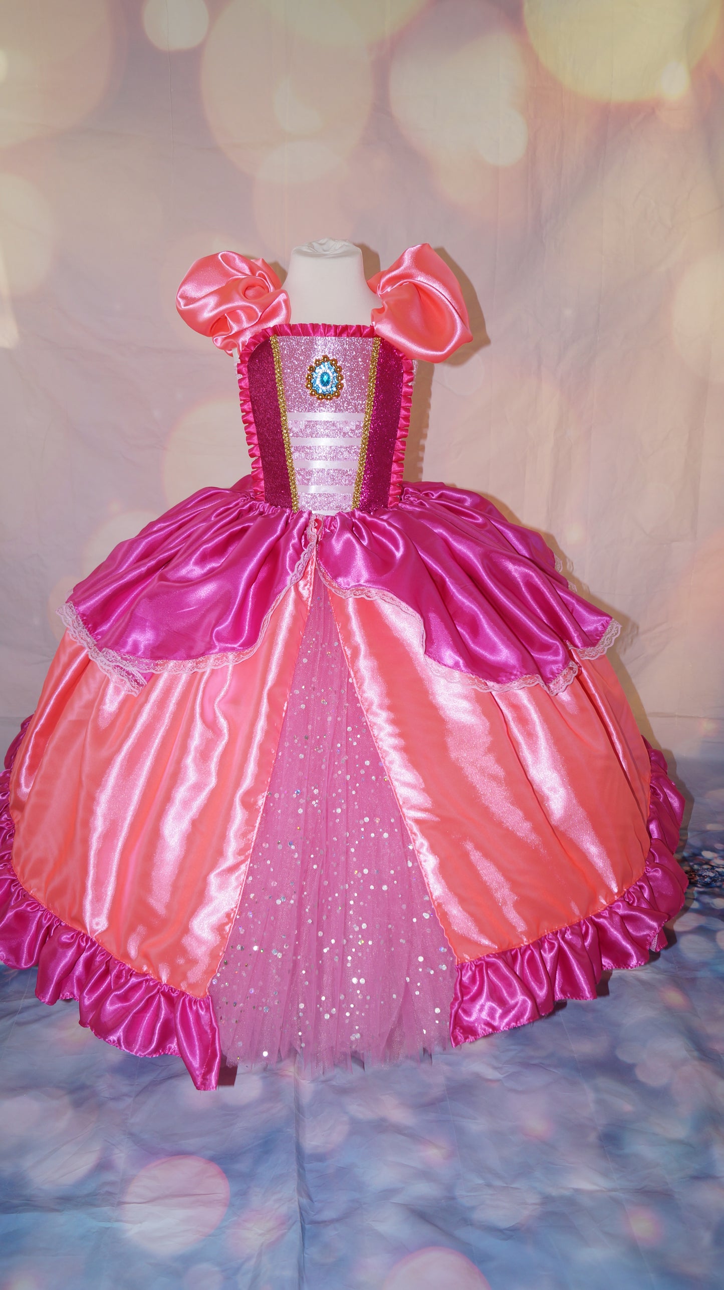 Deluxe Princess Peach Super Mario Inspired Tutu Dress