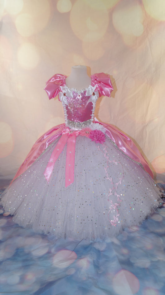 Disney Princess Ariel The Little Mermaid Pink Ballgown Tutu Dress