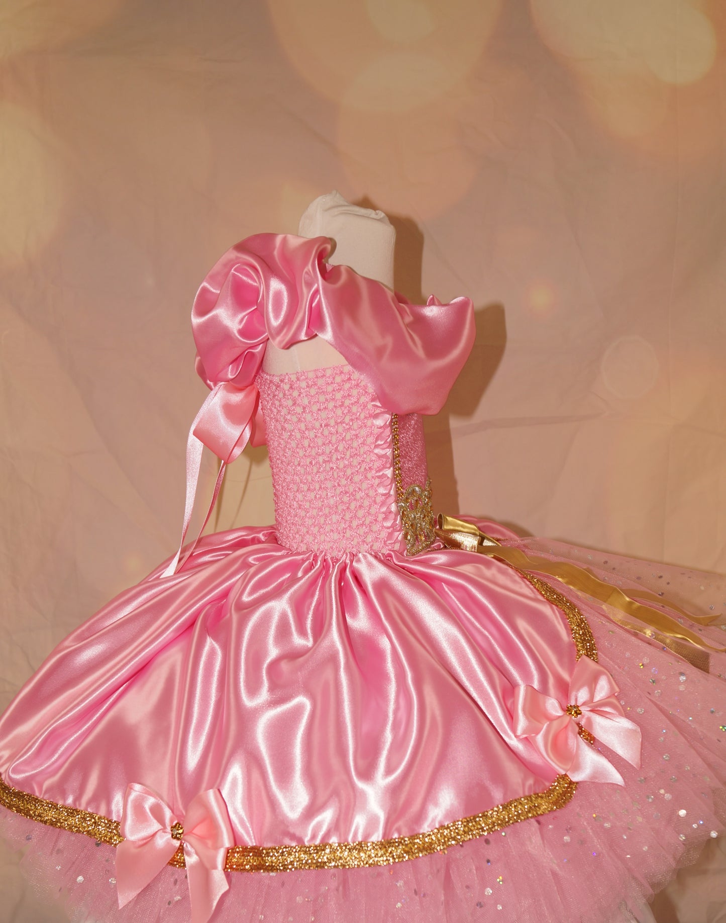 Disney Princess Pink and Gold Cinderella Tutu Dress