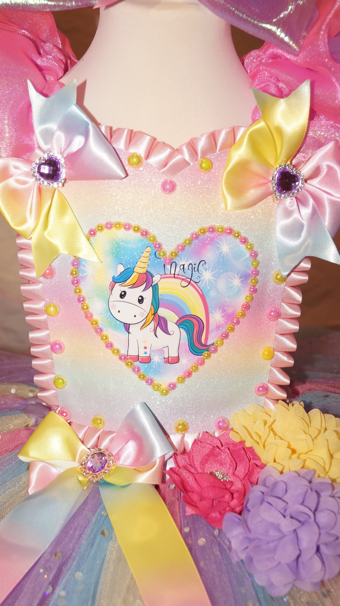 Pastel Rainbow Unicorn Tutu Dress
