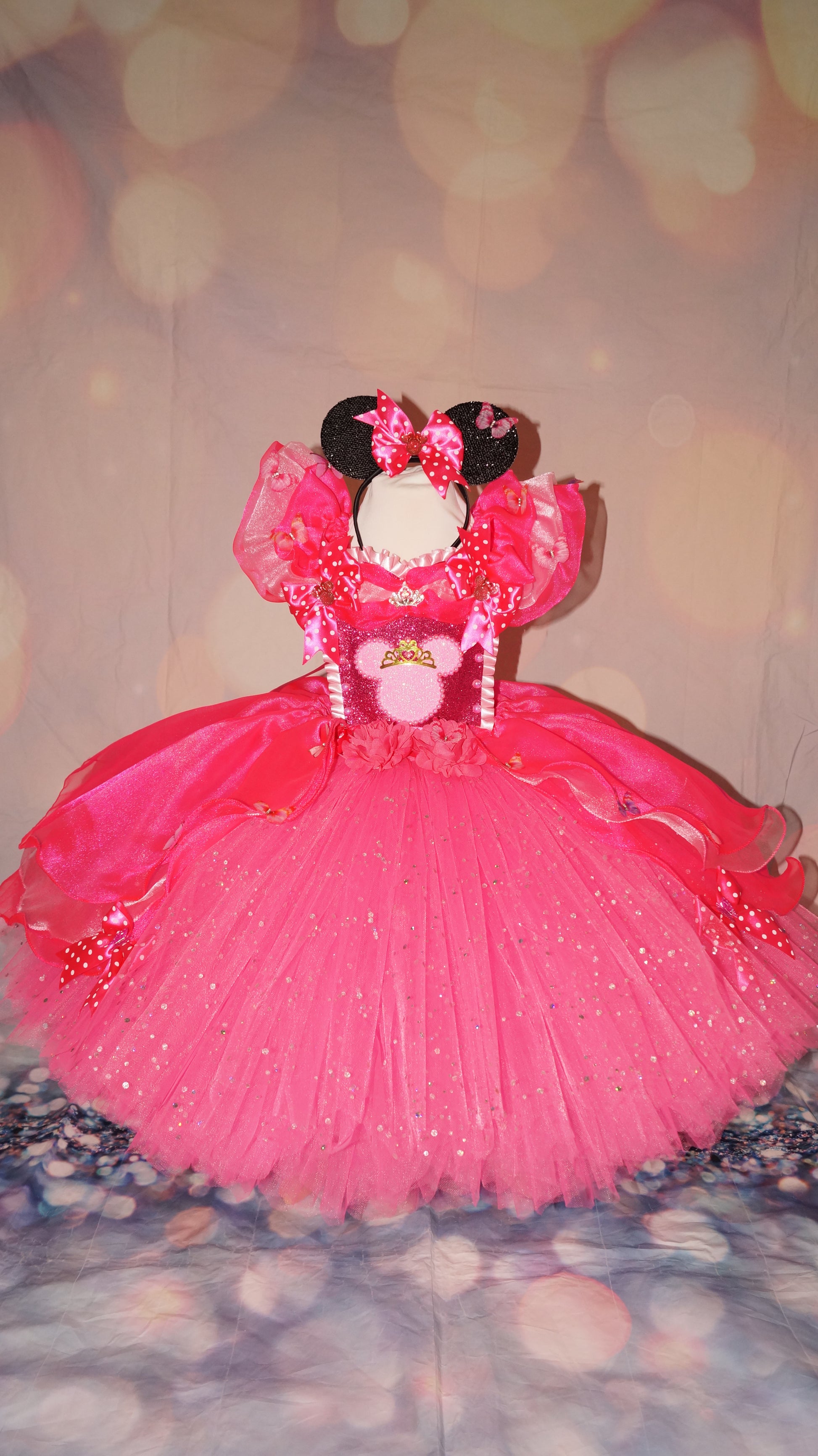 Disney Minnie Mouse Bright Pink Tutu Dress Disney Minnie Mouse Bright Pink Tutu Dress