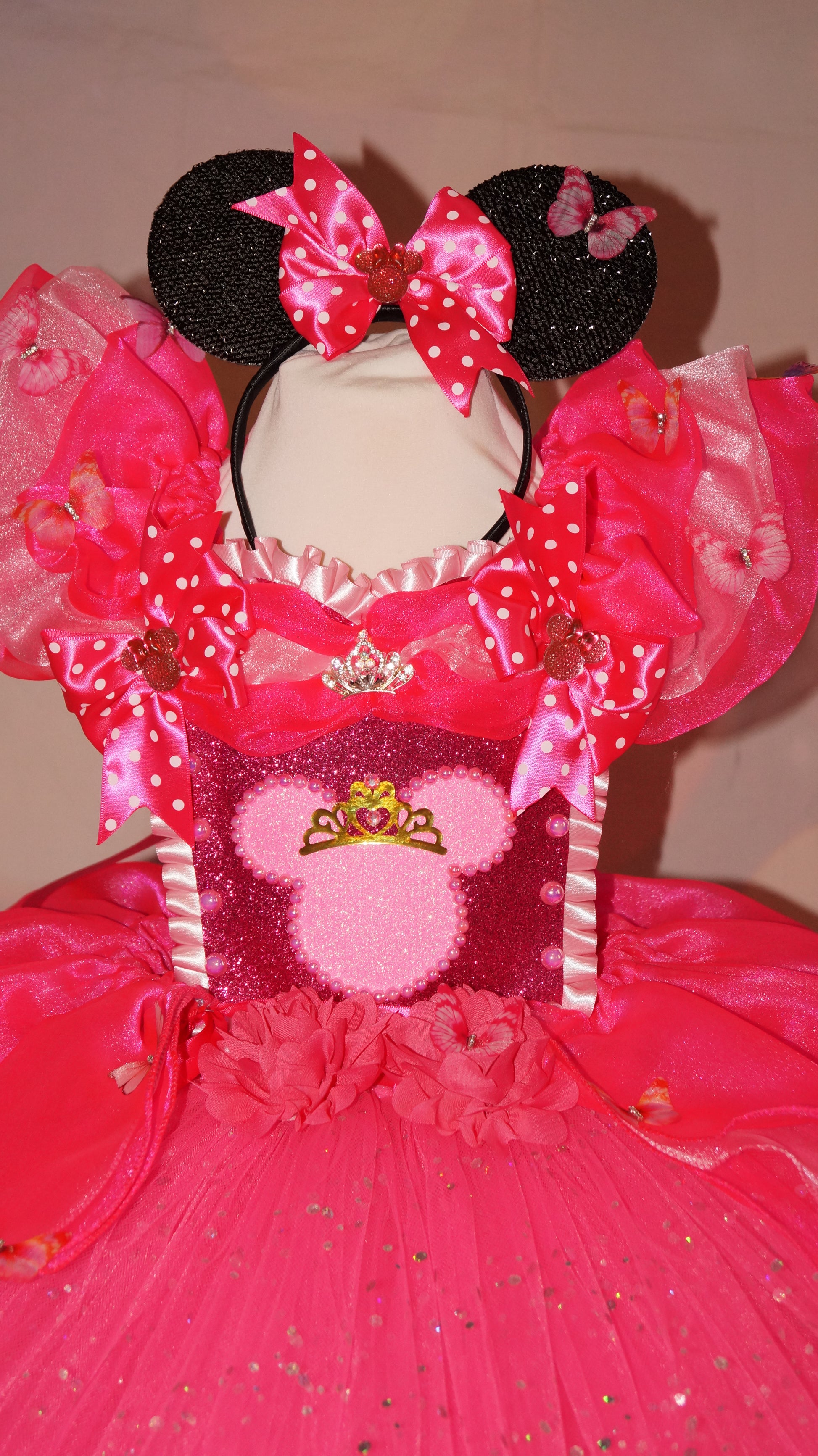 minnie mouse pink tutu dress Minnie Mouse Tutu Dress- 3 pc set